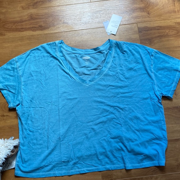 Oversized Dyed Old Navy NWT Crop Tee size XL - Picture 1 of 2